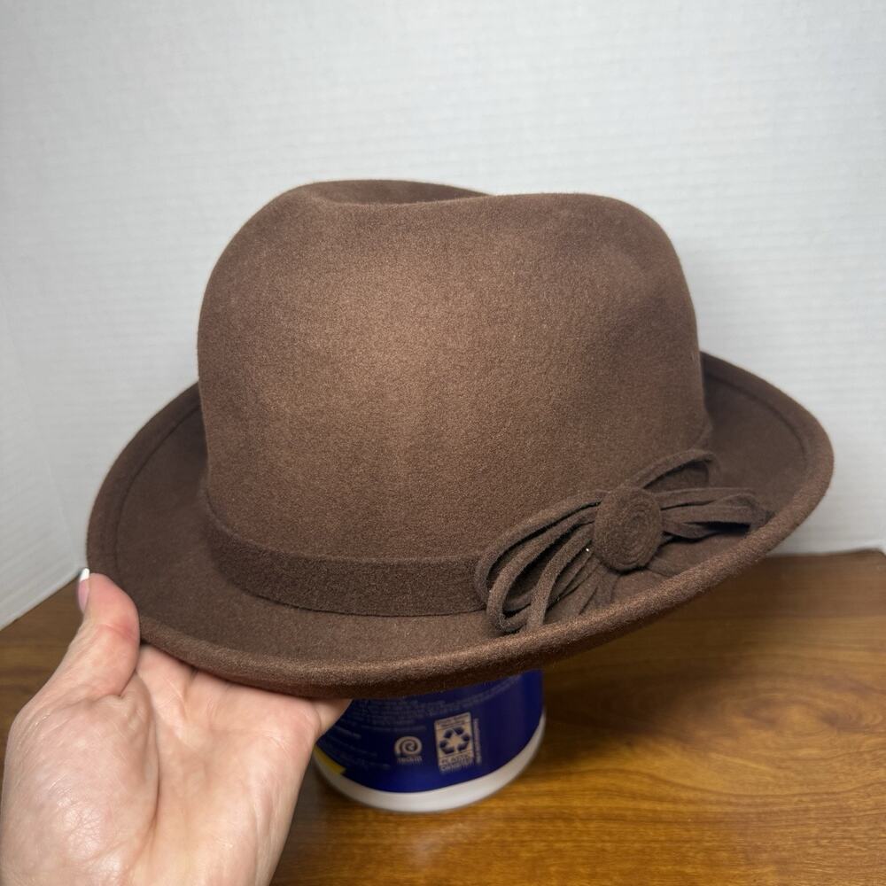 Vintage Hat Stuff Woman’s Brown Hat 100% Wool